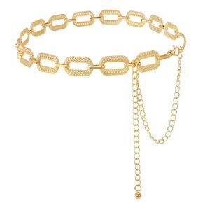 8623 Metal Waist Chain Belt Women Adjustable Body Link Belts Ladies Fashion
